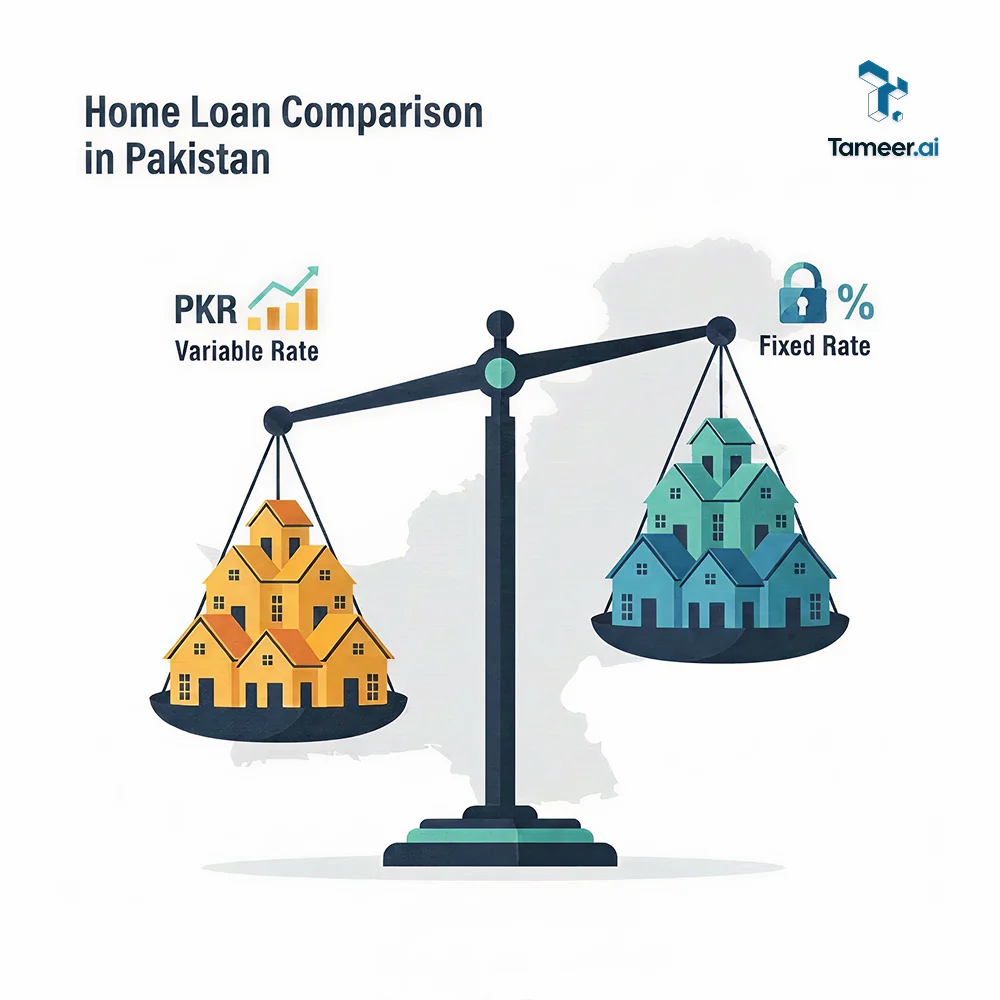 Home Loan Comparison in Pakistan | Tameer.ai