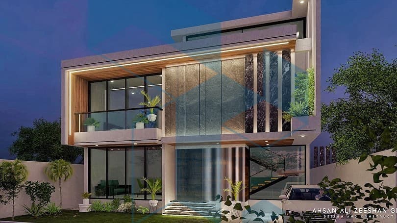 400 SQYDs with Basement modern villa