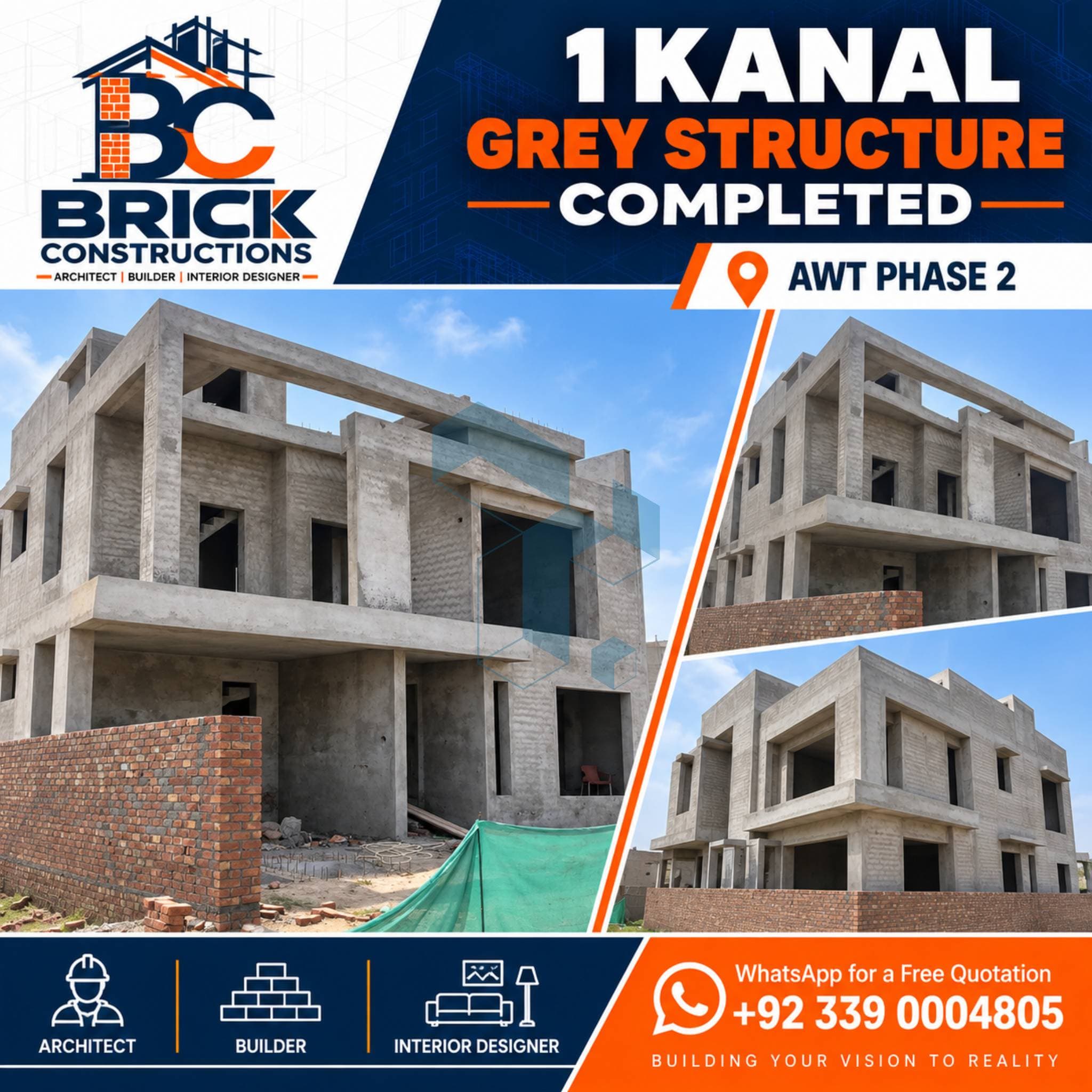 1 Kanal grey structure Completed in AWT 2