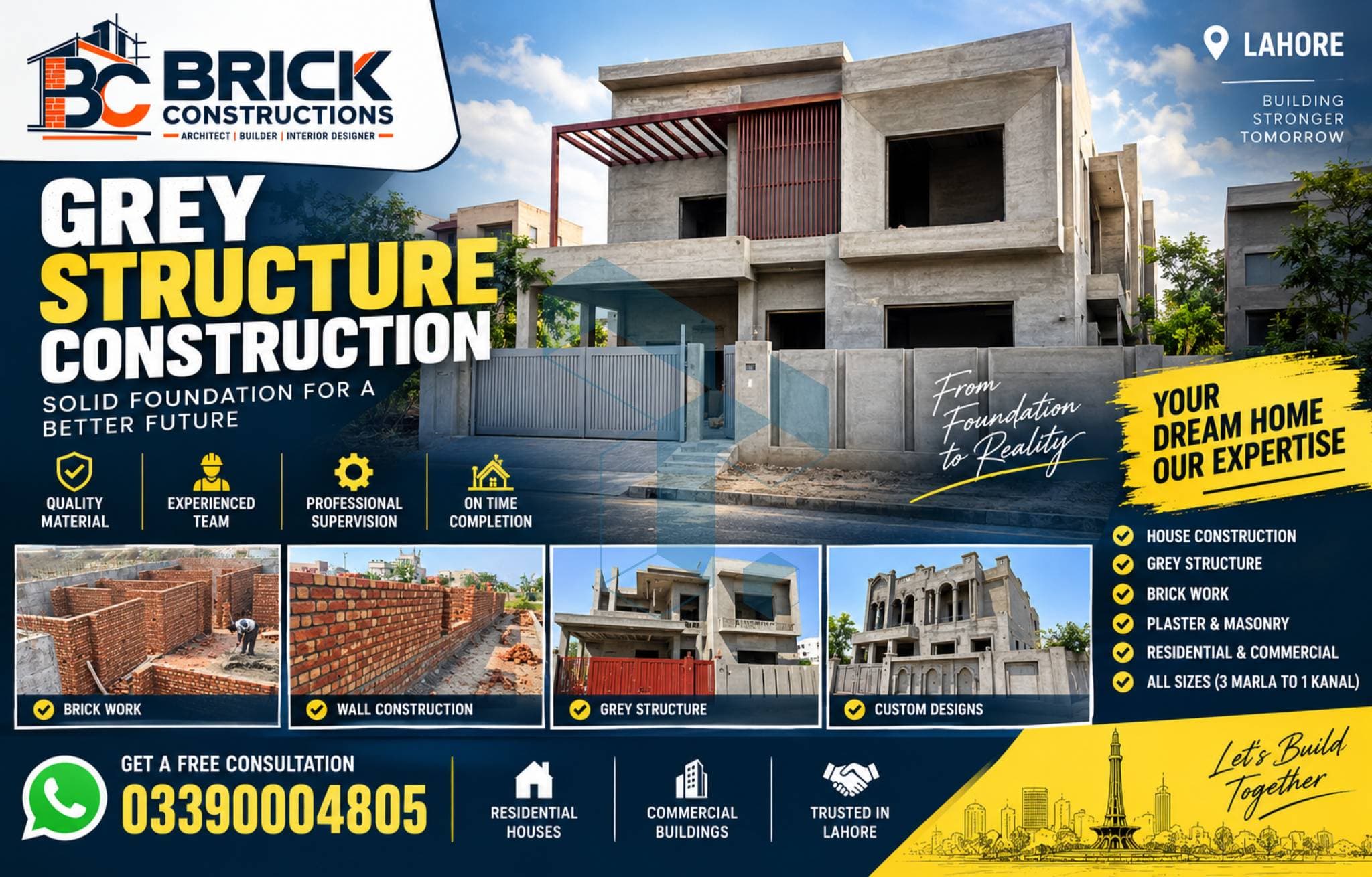 1 kanal grey structure Completed in DHA Phase 8