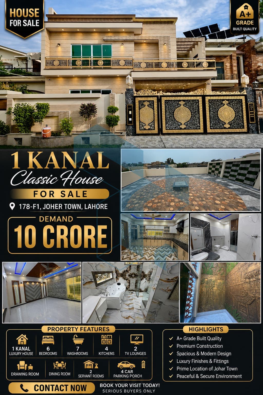 🏡 1 Kanal Luxury Classic House For Sale