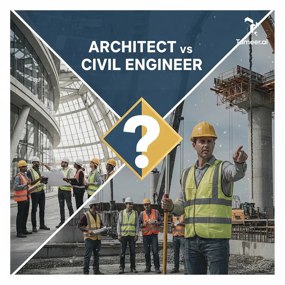 Architect vs Civil Engineer: Who Do You Need? | Tameer.ai