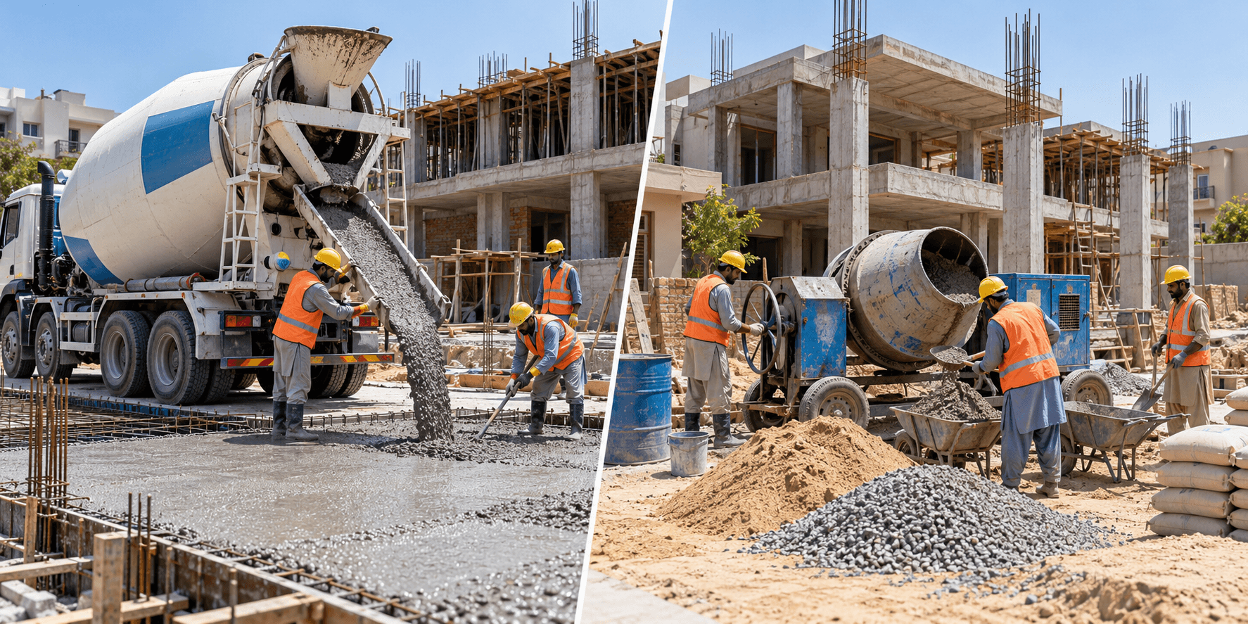 Ready-Mix Concrete vs Site-Mixed Concrete