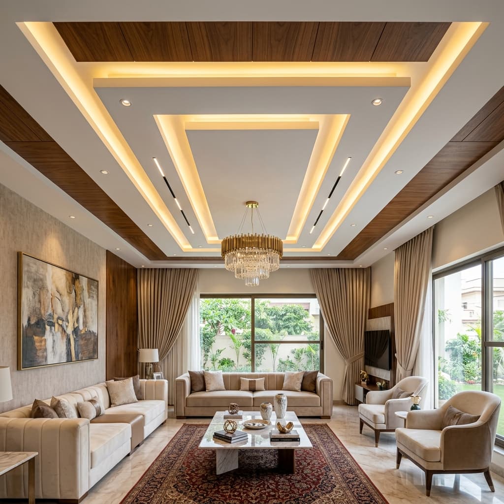 Trending Ceiling Designs for 2026: Modern False Ceilings & Lighting | Tameer.ai