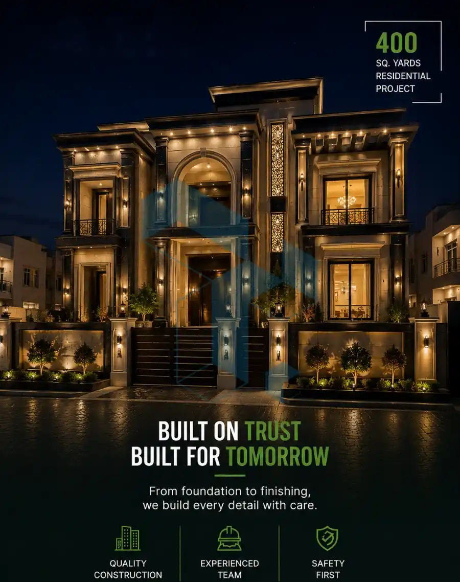 400 SQ YARDS LUXURY BANGLOW