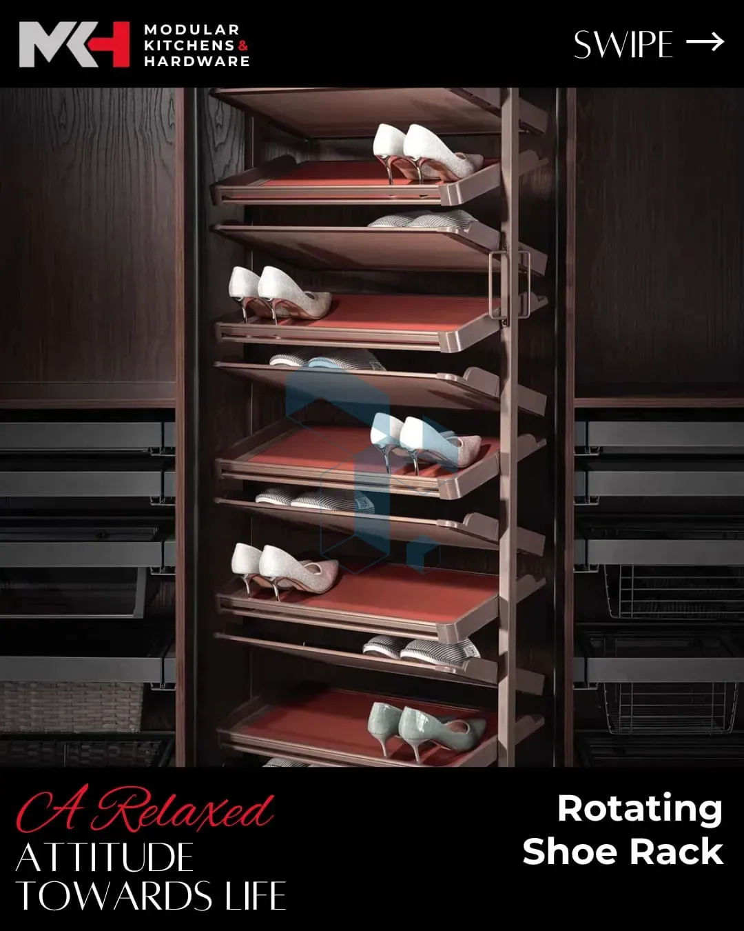 Rotating Shoe Rack