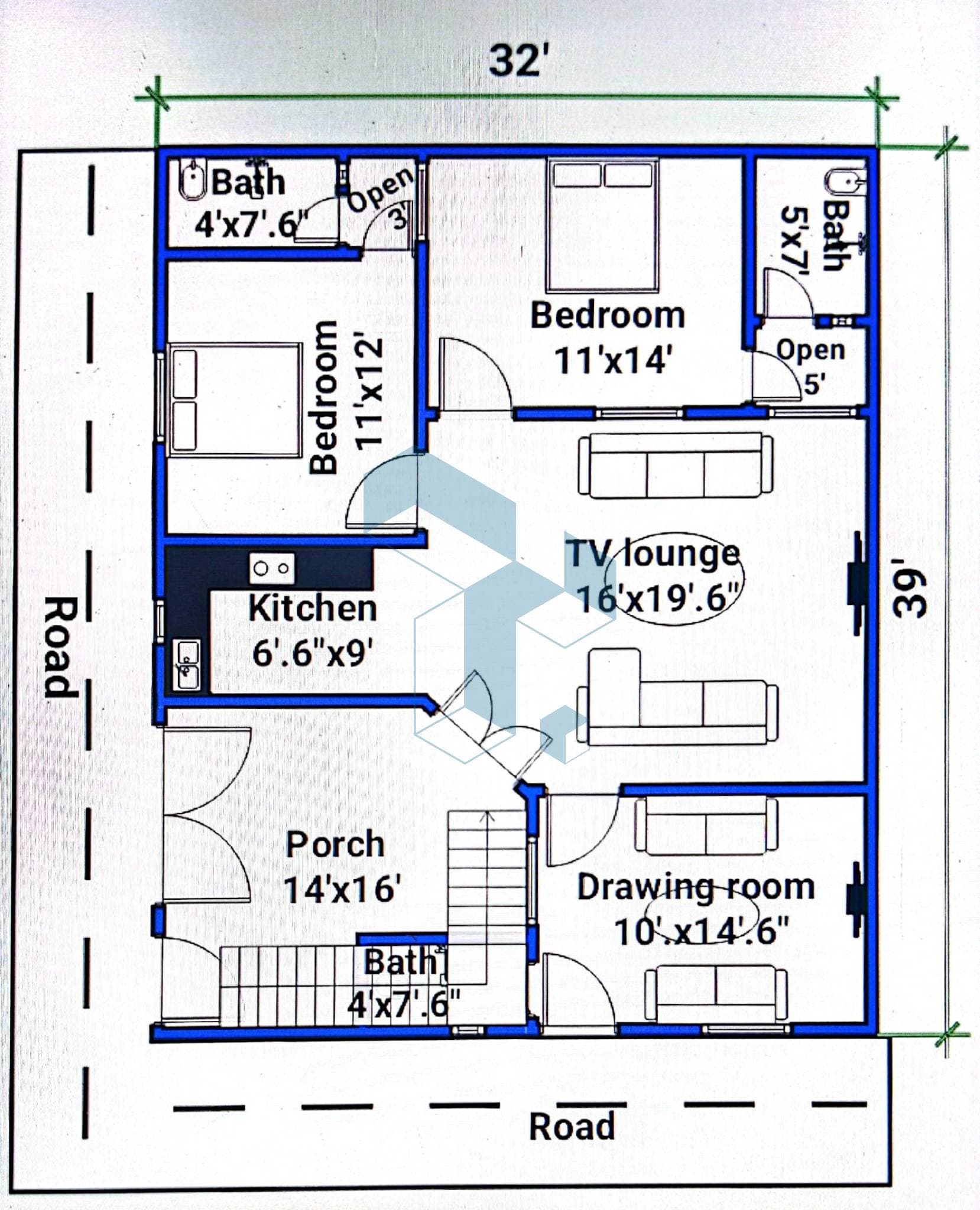 2D home plan