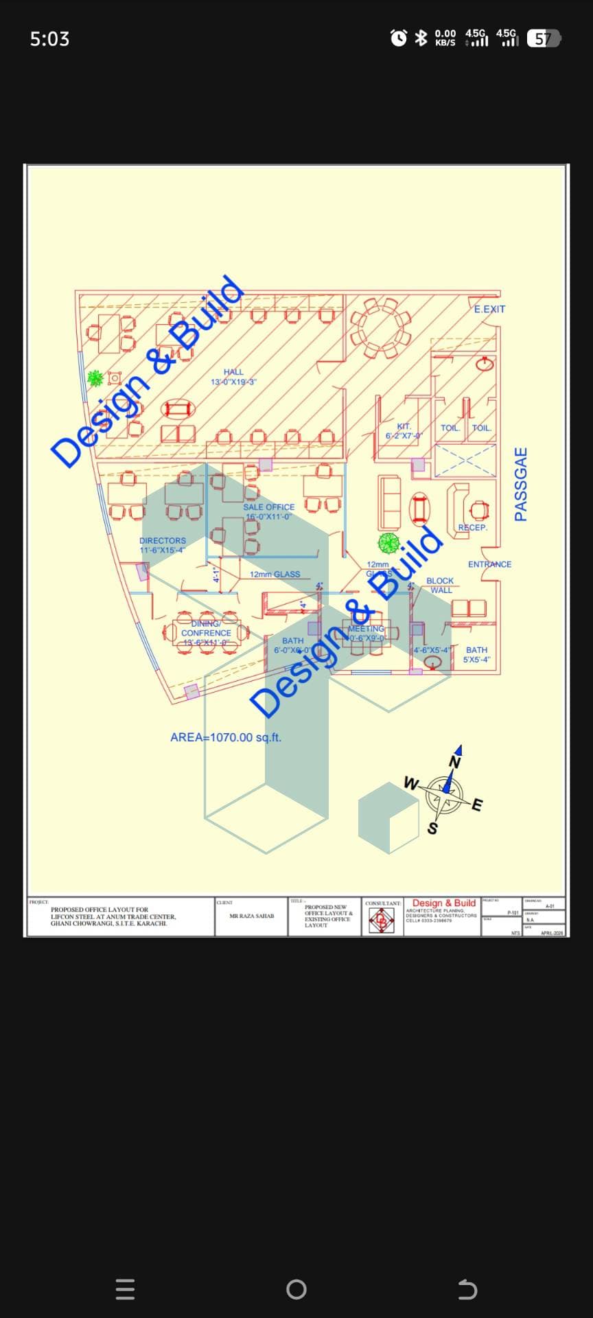 Office Renovation Work of Lifcon Steel
