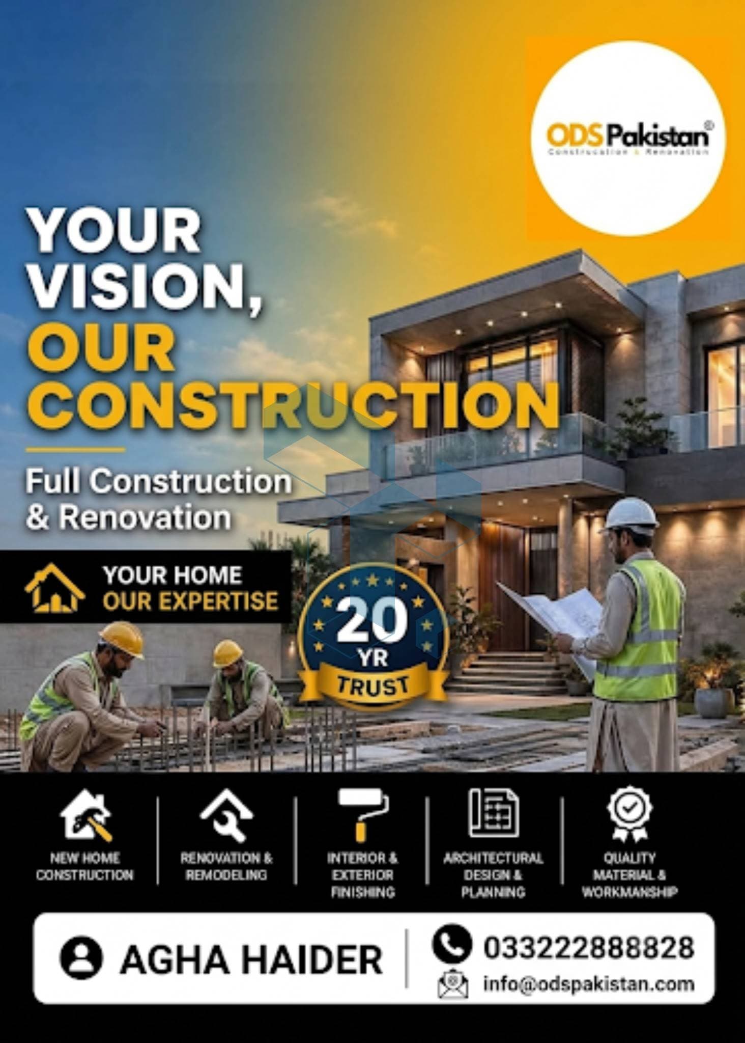 ODS Pakistan: Complete Residential Construction Pl