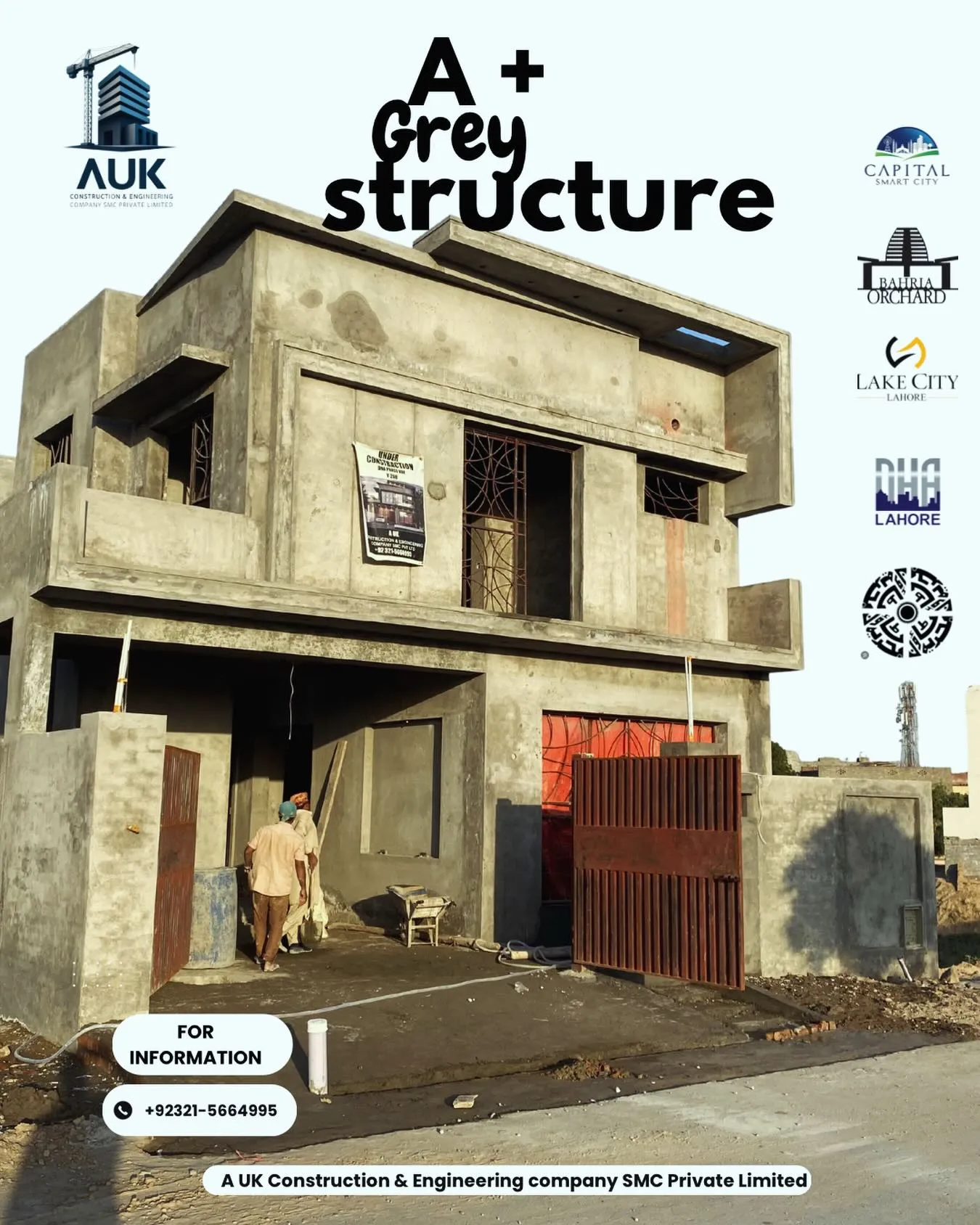 Grey Structure Design by UK Constr.