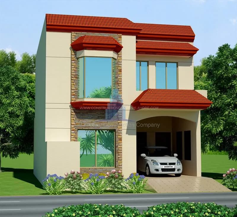 House Design Canal Garden